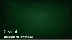  Presentation with green chalkboard - PPT theme with chalk-rubbed-out-on-green background and a  colored foreground