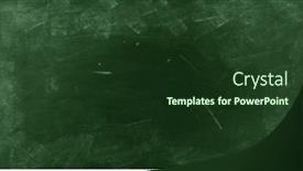  Presentation with green chalkboard - Slide deck enhanced with chalk-rubbed-out-on-green background and a tawny brown colored foreground