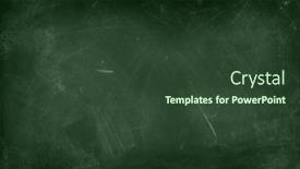  Presentation with green chalkboard - Slides consisting of chalk-rubbed-out-on-green background and a tawny brown colored foreground