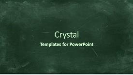  Presentation with green chalkboard - Theme enhanced with chalk-rubbed-out-on-green background and a tawny brown colored foreground