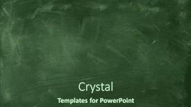  Presentation with green chalkboard - Slide deck with chalk-rubbed-out-on-green background and a tawny brown colored foreground