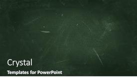  Presentation with green chalkboard - Slide set having chalk-rubbed-out-on-green background and a tawny brown colored foreground