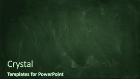 Presentation with green chalkboard - PPT layouts with chalk-rubbed-out-on-green background and a tawny brown colored foreground