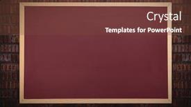  Presentation with chalkboard - Beautiful presentation featuring chalkboard against full frame shot of wall backdrop and a tawny brown colored foreground