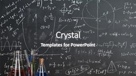  Presentation with tubes - Presentation theme with table on a chalkboard background background and a dark gray colored foreground