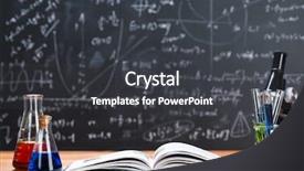  Presentation with chemical - Slide deck enhanced with chalkboard background with digital background and a dark gray colored foreground