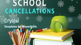  Presentation with chalkboard - Cool new PPT theme with chalkboard background with text school backdrop and a ocean colored foreground