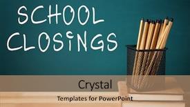  Presentation with chalkboard - Audience pleasing slide deck consisting of chalkboard background with text school backdrop and a coral colored foreground