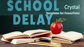  Presentation with school apple - Amazing PPT layouts having chalkboard background with text school backdrop and a ocean colored foreground
