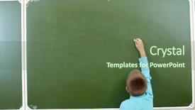 Presentation with smart farm - Amazing presentation theme having chalkboard classroom - photo of smart pupil going backdrop and a tawny brown colored foreground