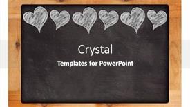  Presentation with valentines - Slide set consisting of chalkboard-for-valentines-day background and a dark gray colored foreground