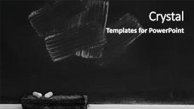  Presentation with black chalkboard chalk dust - Beautiful presentation featuring chalkboard in school for education backdrop and a black colored foreground
