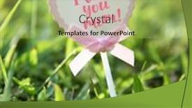  Presentation with mom - Theme having chalkboard-on-a-meadow background and a yellow colored foreground