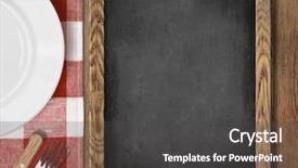  Presentation with top view - Colorful slides enhanced with chalkboard top view on table backdrop and a dark gray colored foreground