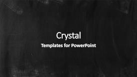  Presentation with chalk - PPT layouts featuring chalkboard wall - chalk rubbed out on blackboard background and a black colored foreground