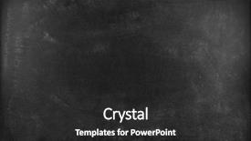  Presentation with chalk - PPT theme with chalkboard wall - chalk rubbed out on blackboard background and a dark gray colored foreground