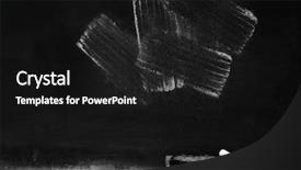  Presentation with chalk - Audience pleasing slide deck consisting of chalkboard with chalk eraser marks backdrop and a black colored foreground
