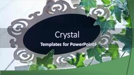  Presentation with ivy - Slide set with chalkboard-with-ivy-plant background and a wine colored foreground