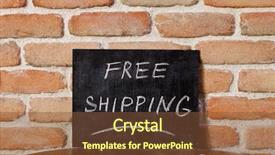  Presentation with black business - Colorful presentation theme enhanced with chalkboard with the phrase free backdrop and a tawny brown colored foreground