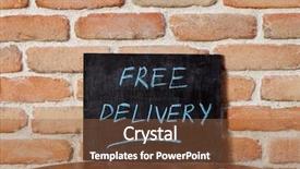  Presentation with black business - Colorful presentation enhanced with chalkboard with the phrase free backdrop and a tawny brown colored foreground