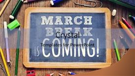  Presentation with rustic chalkboard - Cool new slides with chalkboard with the text march backdrop and a seafoam green colored foreground