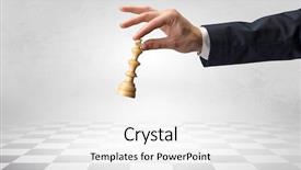  Presentation with step - Presentation theme with challenges figures chhallenge - big elegant hand taking his background and a white colored foreground