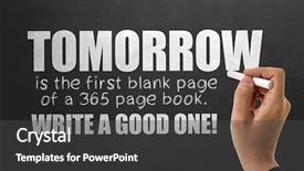  Presentation with page - Amazing slide set having challenges opportunities - tomorrow is the first blank backdrop and a dark gray colored foreground