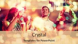  Presentation with celebration - Cool new presentation with champagne and beer in club backdrop and a lemonade colored foreground