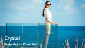  Presentation with sea glass - Presentation featuring  background and a  colored foreground