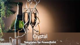  Presentation with starbucks bottle - Amazing slides having champagne bottle full wineglasses gift backdrop and a tawny brown colored foreground