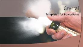  Presentation with champagne - Presentation design featuring champagne-explosion-with-flying-cork background and a lemonade colored foreground