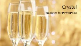  Presentation with champagne gold - Cool new presentation theme with champagne on gold background backdrop and a lemonade colored foreground