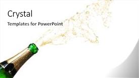  Presentation with fresh water splash green apple isolated white - PPT theme featuring smiling young entrepreneur wearing classical suit looking away while taking necessary notes before important negotiations with business partners interior of spacious cafe on background background and a tawny brown colored foreground.