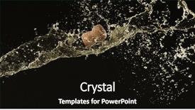  Presentation with cork - Presentation design having champagne splashes with cork background and a  colored foreground