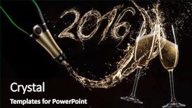  Presentation with theme - Colorful PPT theme enhanced with champagne with splash celebration theme backdrop and a  colored foreground