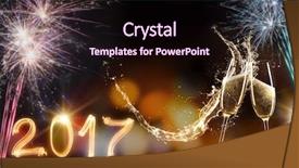  Presentation with theme - Cool new PPT theme with champagne with splash celebration theme backdrop and a  colored foreground