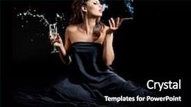  Presentation with black women - Beautiful presentation design featuring champaign - glamour women with champagne backdrop and a black colored foreground