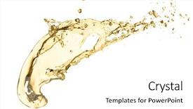  Presentation with white wine and red - PPT layouts with champaign - splash of white wine isolated background and a white colored foreground