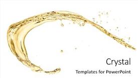  Presentation with white - Colorful presentation design enhanced with champaign celebration - splash of white wine isolated backdrop and a  colored foreground