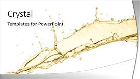  Presentation with splash - Amazing slide set having champaign celebration - splash of white wine isolated backdrop and a white colored foreground