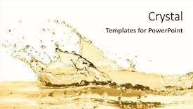  Presentation with white wine and red - Presentation theme consisting of champaign celebration - white wine splashing on white background and a  colored foreground