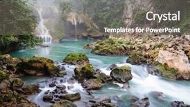  Presentation with guatemala - Beautiful presentation theme featuring champey lanquin guatemala central america backdrop and a gray colored foreground