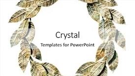  Presentation with champion - Colorful PPT theme enhanced with champion award - bronzed laurel wreath backdrop and a white colored foreground