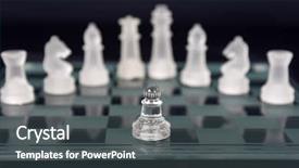  Presentation with champion - PPT theme with champion brain - chess game background and a  colored foreground