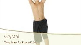  Presentation with champion - PPT layouts enhanced with champion-kid-boxer background and a cream colored foreground