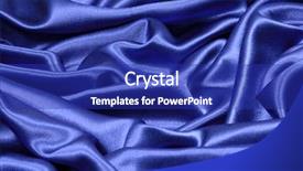  Presentation with blue ribbon - Colorful PPT theme enhanced with  backdrop and a  colored foreground