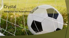  Presentation with champions league - Cool new presentation with champions league - photo of a soccer ball backdrop and a yellow colored foreground