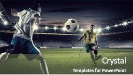  Presentation with football tailgate - Presentation theme with champions soccer - hot football moments background and a  colored foreground