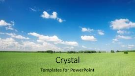  Presentation with modern agriculture icons and field - Slides with champs agricole - wide green agricultural field background and a  colored foreground