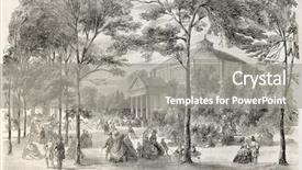  Presentation with paris - Audience pleasing theme consisting of france vintage - champs-elysees old view paris created backdrop and a gray colored foreground